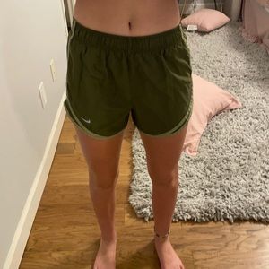 olive green nike shorts